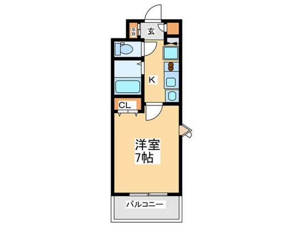 ｴｽﾃﾑｺ-ﾄ難波ｻｳｽﾌﾟﾚｲｽⅡﾚﾌｨ-ﾅ704の物件間取画像